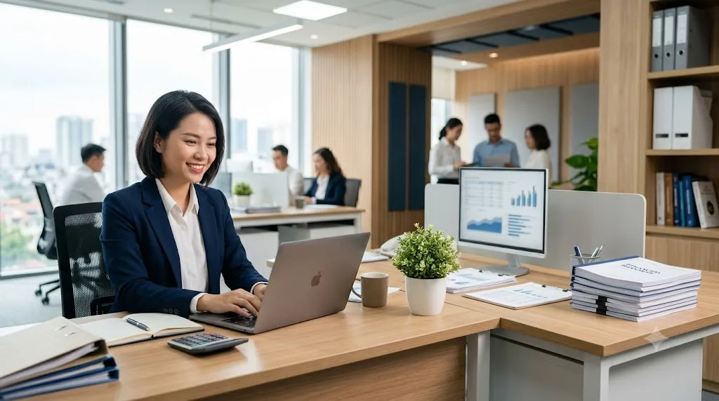 Kế toán viên AccFox tư vấn dịch vụ kế toán cho doanh nghiệp tại Buôn Ma Thuột, Đắk Lắk